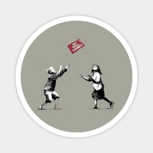 Banksy Graffiti No Ball games Magnet